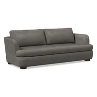 Leroy 76" Sofa, Saddle Leather, Nut, Almond