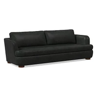 Leroy 76" Sofa, Saddle Leather, Nut, Almond