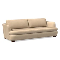 Leroy 76" Sofa, Saddle Leather, Nut, Almond