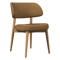 Hyde Dining Chair, Saddle Leather, Nut, Cool Walnut