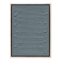 Free Form Lines I by The Holly Collective, Gray, 18x24, Black Frame