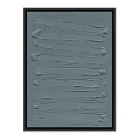 Free Form Lines I by The Holly Collective, Gray, 18x24, Black Frame