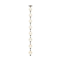 Peabody LED 8-Head Pendant w/ Remote Control, Natural Brass