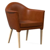 Marlo Dining Chair, Saddle Leather Nut, Blonde