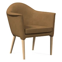 Marlo Dining Chair, Saddle Leather Nut, Blonde