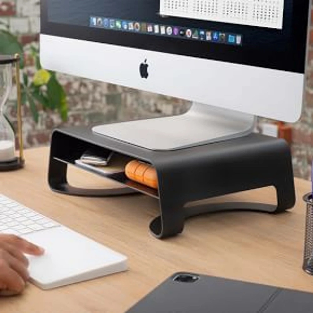 Twelve South Curve Riser Monitor Stand, Matte Black