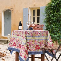 Jardin Tablecloth, Red and Grey, 59x59