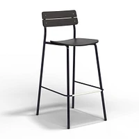 Sherman Barstool, Ink Black, Natural