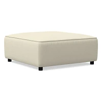 Remi Ottoman, Memory Foam, Leather, Old Saddle, Concealed Support