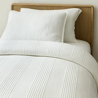 Cotton Cloud Jersey Twin Duvet, White