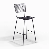 Opla Outdoor Barstool, Ink Black