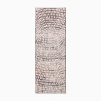 Dotted Paths Rug, 2'x3', Pewter