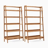 Mid-Century Open Shelves, Wide, Acorn