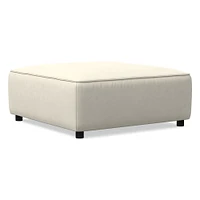 Remi Ottoman, Memory Foam, Leather, Old Saddle, Concealed Support