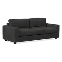 Urban 84" Sleeper Sofa, Poly Fill, Saddle Leather, Nut