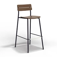 Sherman Barstool, Ink Black, Natural