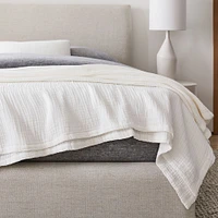 Dreamy Gauze Cotton Blanket, Full/Queen, White