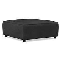 Remi Ottoman, Memory Foam, Leather, Old Saddle, Concealed Support