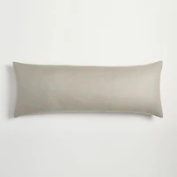 European Flax Linen Body Pillow Cover, One Size, White