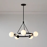 Hayes 5 Light Chandelier Dark Bronze  (35")