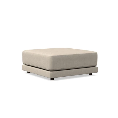 Open Box: Melbourne Ottoman, Performance Basket Slub, Sand, CS