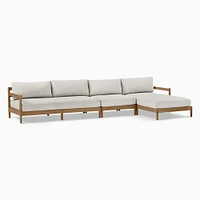 Hargrove Outdoor 132 3-Piece Chaise Sectional, Reef