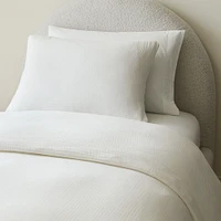 Dreamy Gauze Cotton Twin Duvet, White