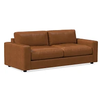 Urban 73" Sofa, Poly Fill, Saddle Leather, Nut