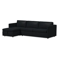 Harris 104" Right Multi-Seat Queen Sleeper Sectional w/ Storage, Saddle Leather, Nut