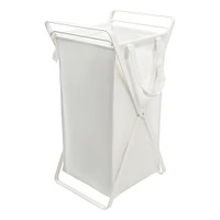 Yamazaki Laundry Hamper with Cotton Liner Small White