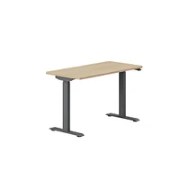 Branch Duo Standing Desk; 48 Walnut Top Charcoal Base