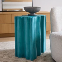 Cloud (15") Side Table Concrete 15in Tall, Black