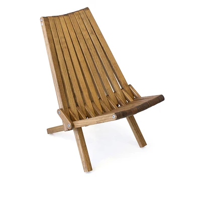 Solid Pine Folding Chair, Light Brown