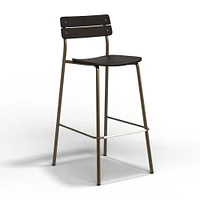 Sherman Barstool, Ink Black, Natural