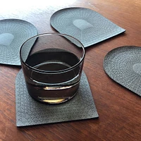 Molly M Collection Leather Portal Coasters Peach S/4