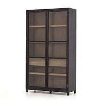 Akiko 47.5" Tall Cabinet, Drifted Matte Black