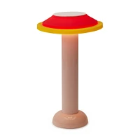 MoMA The George Sowden Portable Lamp, Red/Yellow, Small