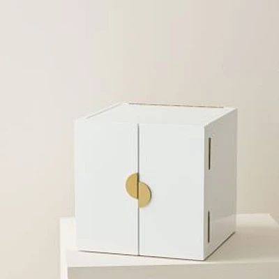 Modern Lacquer Jewelry Box, Cube