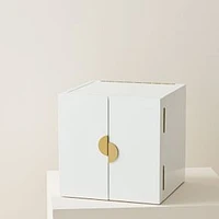 Modern Lacquer Jewelry Box, Cube