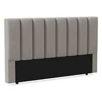 Emmett Vertical Tufting, Headboard, Queen, YDLW, Alabaster, No-Show Leg