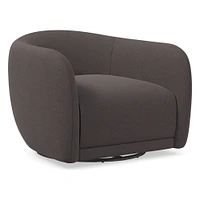 Chip & Dent: Addie Swivel Arm Chair Performance Velvet Slate