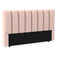 Emmett Vertical Tufting, Headboard, Queen, YDLW, Alabaster, No-Show Leg