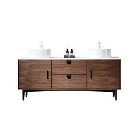 Orsa 60" Double Vanity Walnut