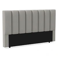 Emmett Vertical Tufting, Headboard, Queen, YDLW, Alabaster, No-Show Leg