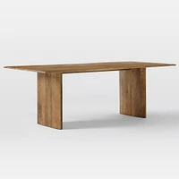 Anton Solid Wood 72" Dining Table, Burnt Wax