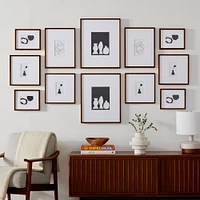 The Collector Tall Gallery Frames Set, Metal, Black, Set of 12