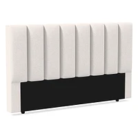 Emmett Vertical Tufting, Headboard, Queen, YDLW, Alabaster, No-Show Leg