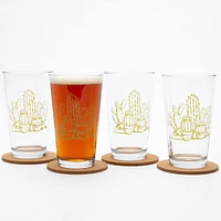 Bee Pint Glass Black