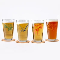 Bee Pint Glass Black