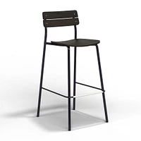 Sherman Barstool, Ink Black, Natural